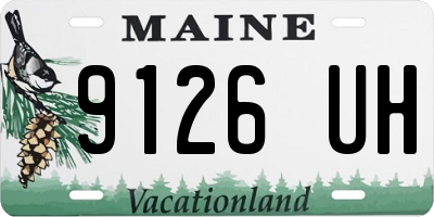 ME license plate 9126UH