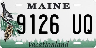 ME license plate 9126UQ