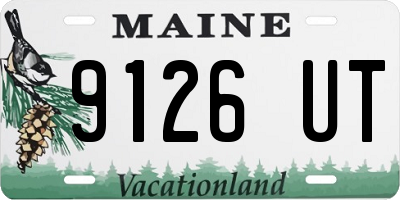 ME license plate 9126UT