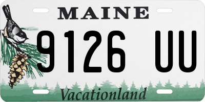 ME license plate 9126UU