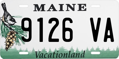 ME license plate 9126VA