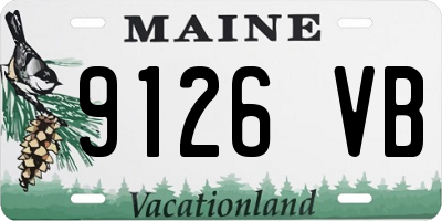 ME license plate 9126VB