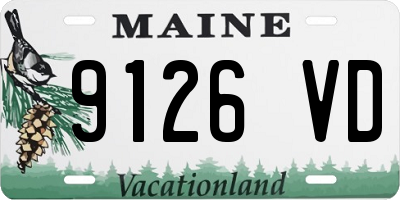 ME license plate 9126VD