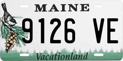 ME license plate 9126VE