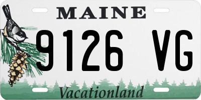 ME license plate 9126VG
