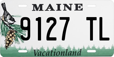 ME license plate 9127TL