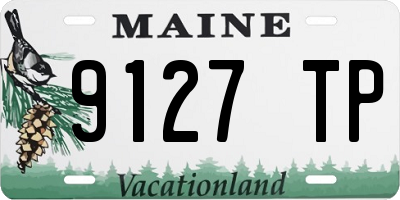 ME license plate 9127TP