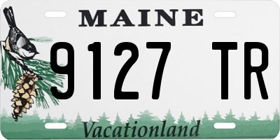ME license plate 9127TR