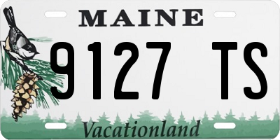 ME license plate 9127TS