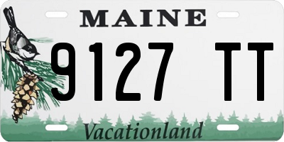 ME license plate 9127TT