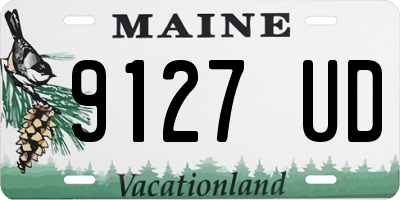 ME license plate 9127UD
