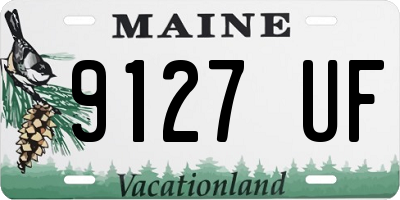 ME license plate 9127UF