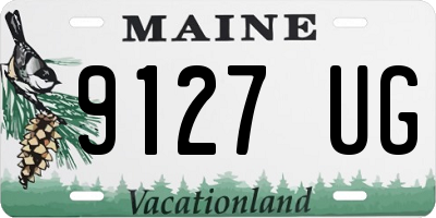 ME license plate 9127UG