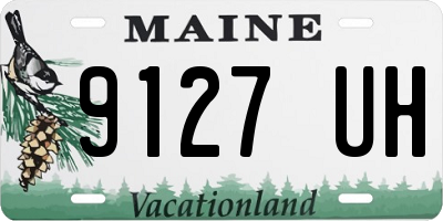 ME license plate 9127UH