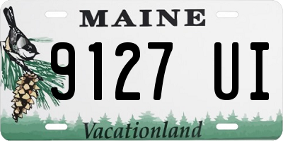 ME license plate 9127UI