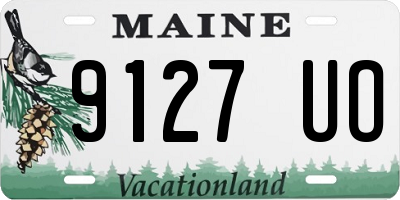 ME license plate 9127UO