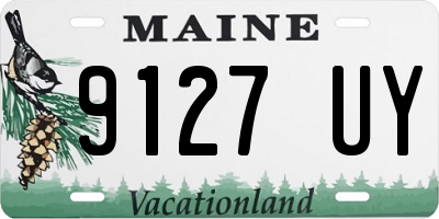 ME license plate 9127UY