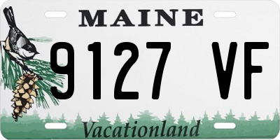 ME license plate 9127VF