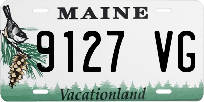 ME license plate 9127VG