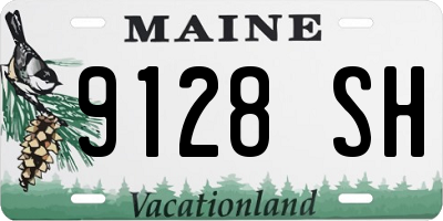 ME license plate 9128SH