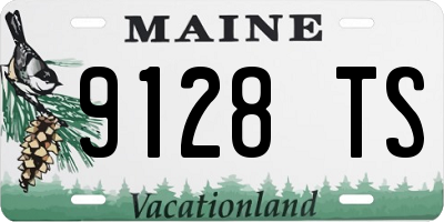ME license plate 9128TS