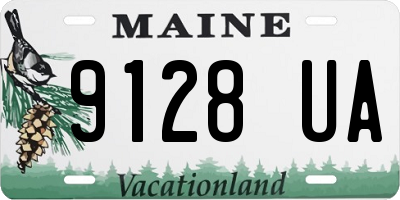 ME license plate 9128UA