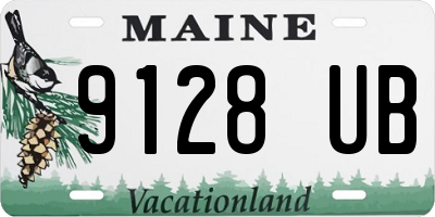ME license plate 9128UB