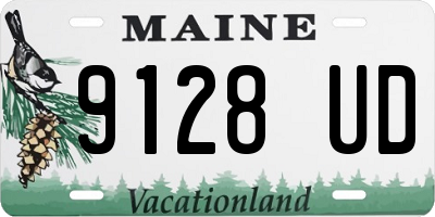 ME license plate 9128UD