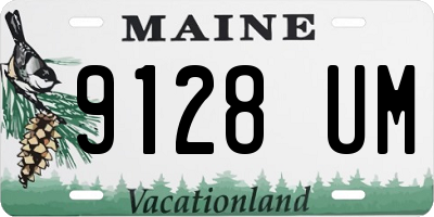 ME license plate 9128UM