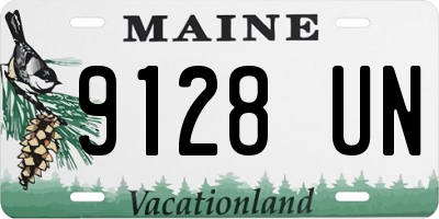 ME license plate 9128UN