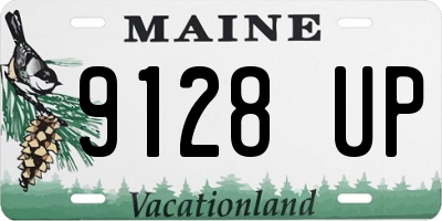 ME license plate 9128UP