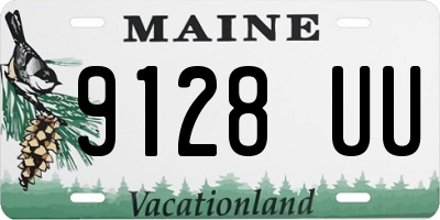 ME license plate 9128UU