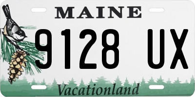 ME license plate 9128UX