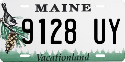 ME license plate 9128UY