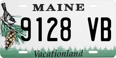 ME license plate 9128VB