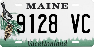 ME license plate 9128VC