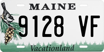 ME license plate 9128VF