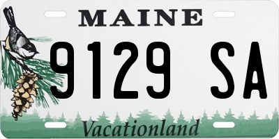 ME license plate 9129SA