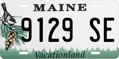 ME license plate 9129SE