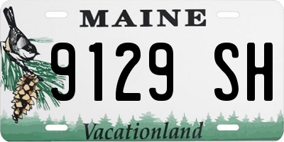 ME license plate 9129SH