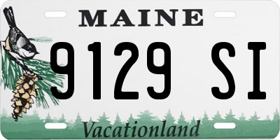 ME license plate 9129SI