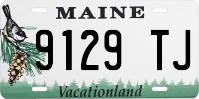 ME license plate 9129TJ