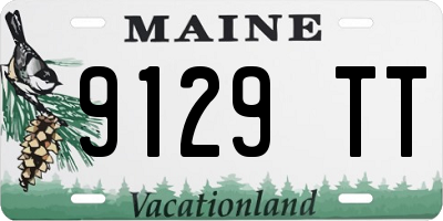 ME license plate 9129TT