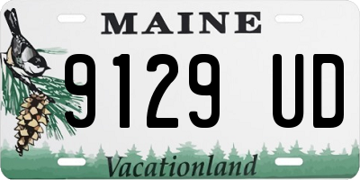 ME license plate 9129UD