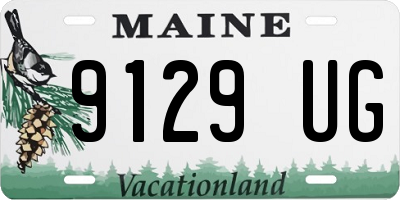 ME license plate 9129UG