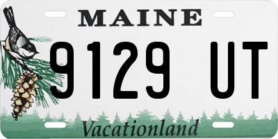 ME license plate 9129UT