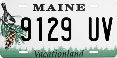 ME license plate 9129UV