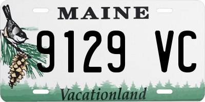 ME license plate 9129VC