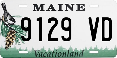 ME license plate 9129VD