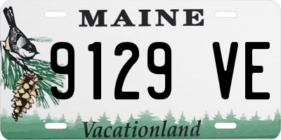 ME license plate 9129VE